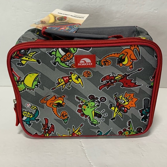 Igloo Insulated Horizontal Lunch Cooler Bag Dinosaur NWT - Picture 1 of 12